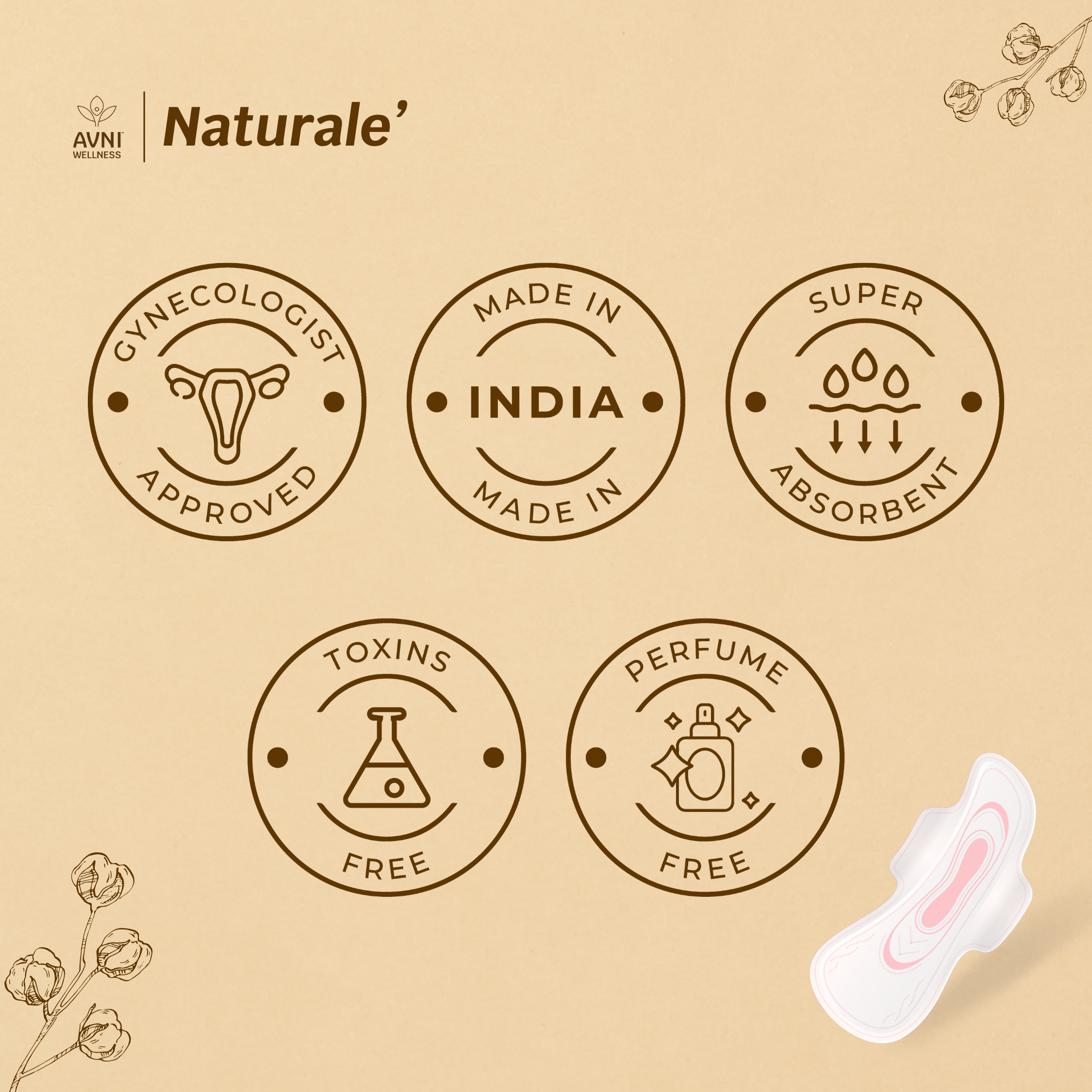 Naturale, Ultra-thin Sanitary Pads