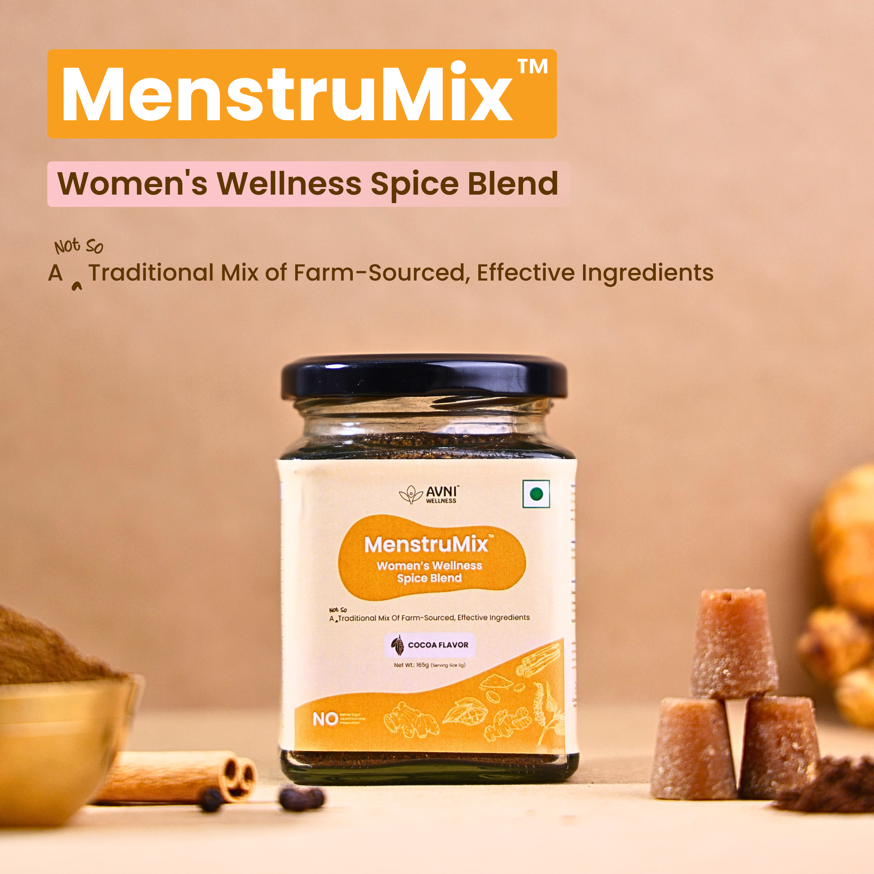 MenstruMix™- Women's Wellness Spice Blend | Cocoa Flavor