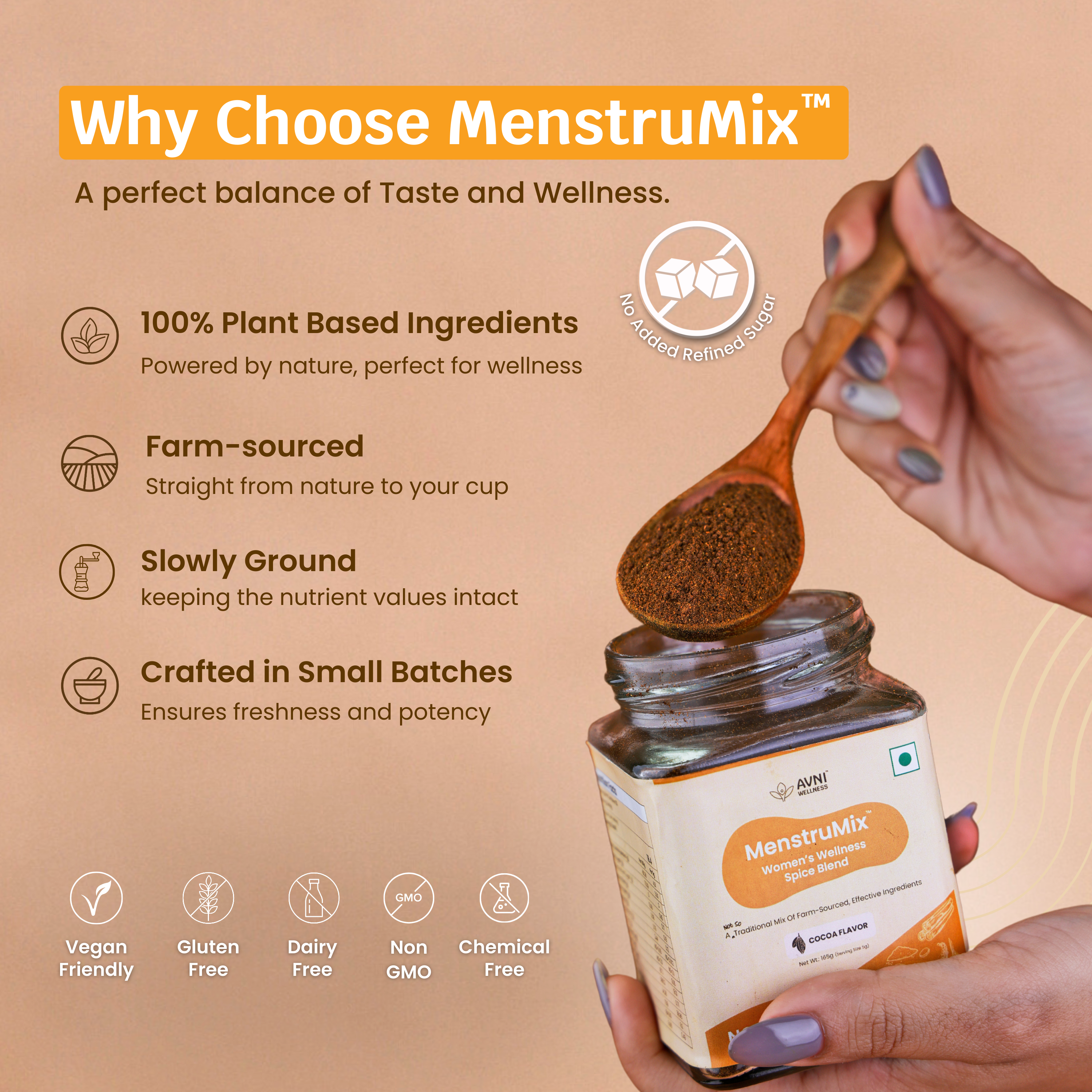 MenstruMix™- Women's Wellness Spice Blend | Cocoa Flavor