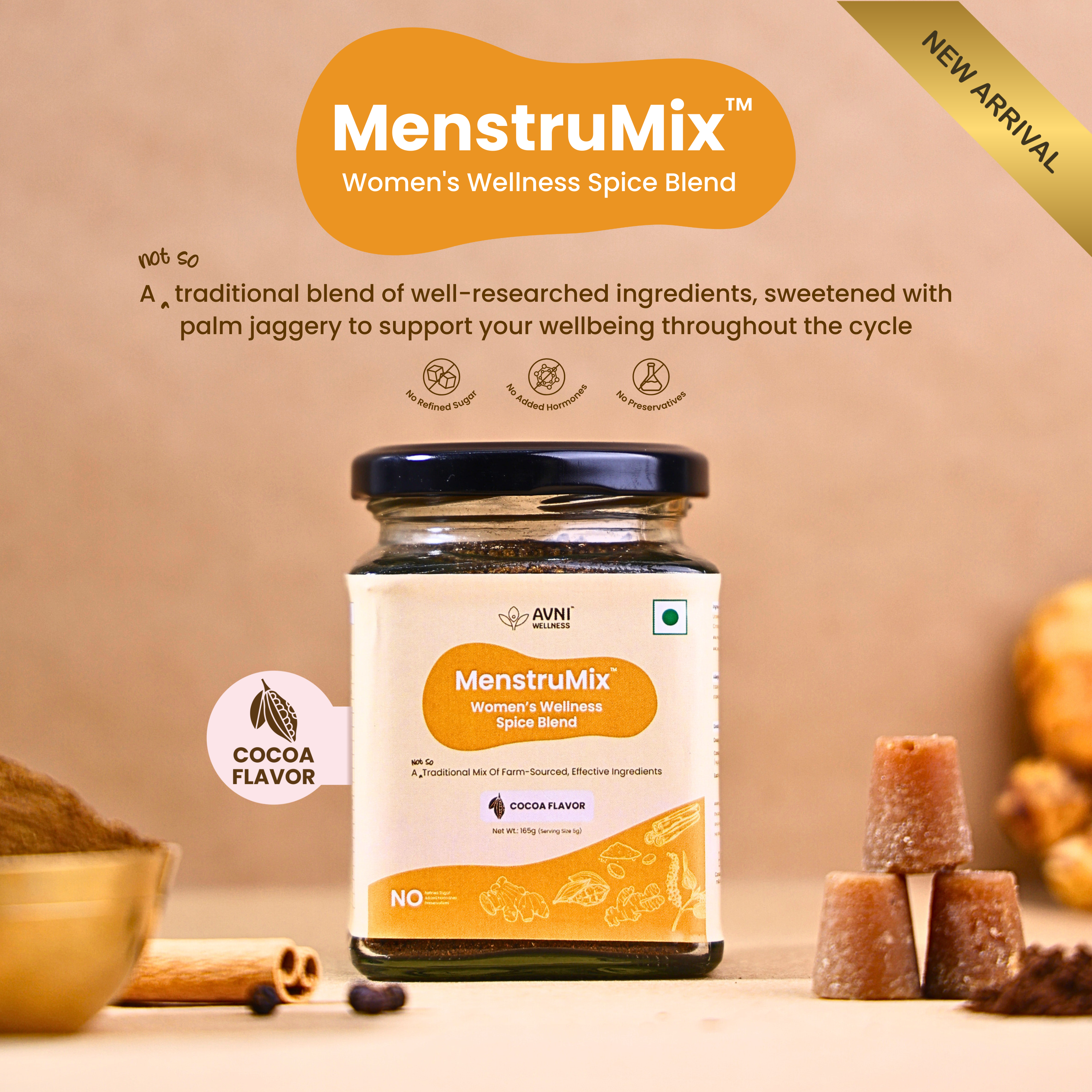 MenstruMix™- Women's Wellness Spice Blend | Cocoa Flavor