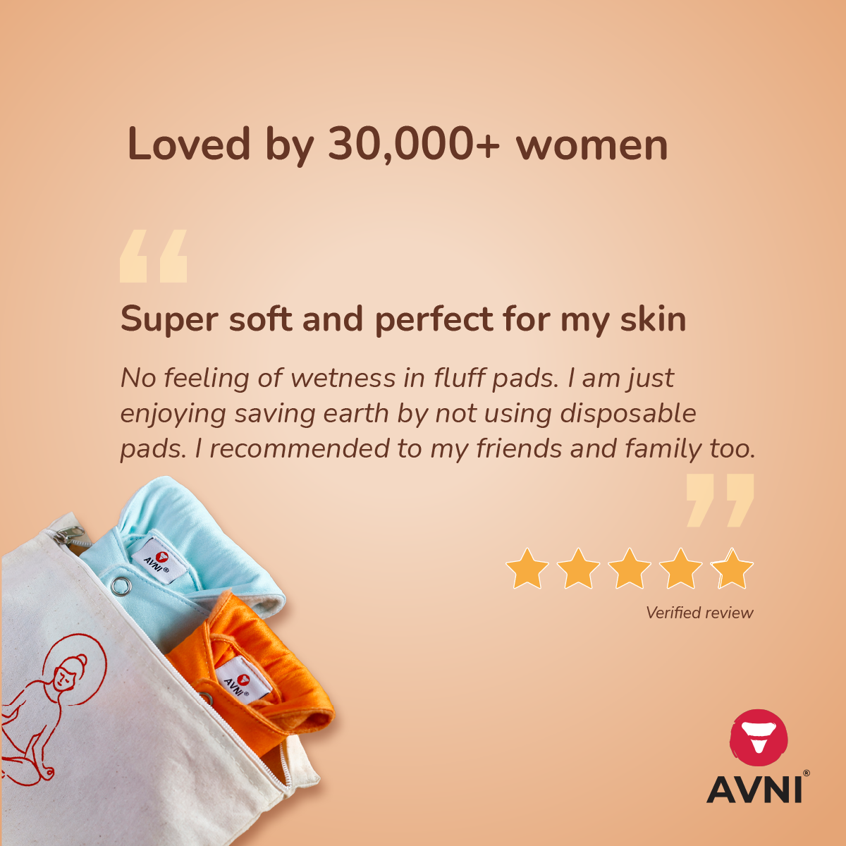 Buy Avni - Fluff Washable Cloth Panty Liner, Antimicrobial, Eco-Friendly  and Reusable, Spotting Days, Breathable and Comfortable for Women, Daily  Use with Storage Pouch